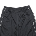 REEBOK Mens Shorts Black Sports Casual L W32 Elastic Waist Lightweight