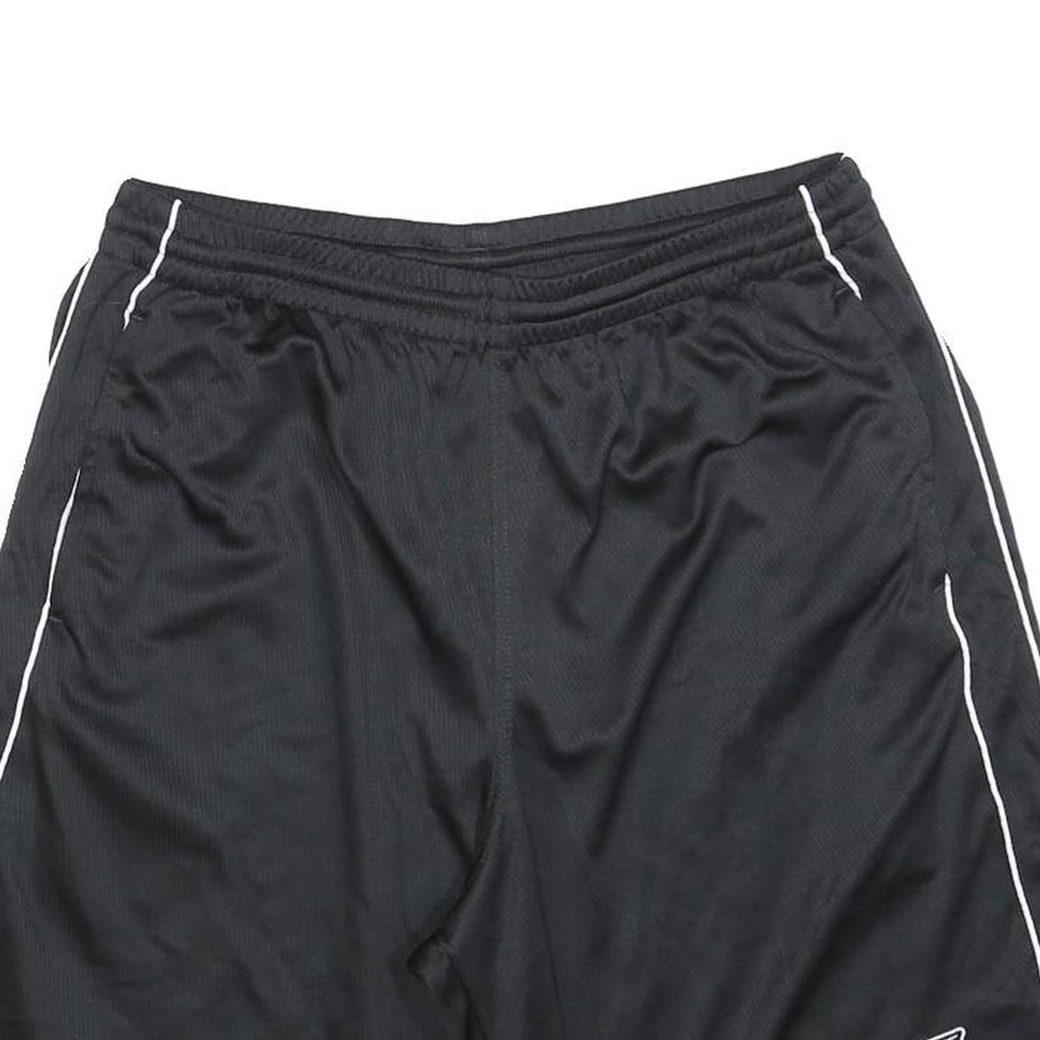REEBOK Mens Shorts Black Sports Casual L W32 Elastic Waist Lightweight