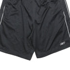 REEBOK Mens Shorts Black Sports Casual L W32 Elastic Waist Lightweight
