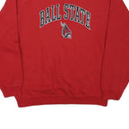 GENUINE Mens Red Ball State Crew Neck XL Cotton Blend Sweatshirt