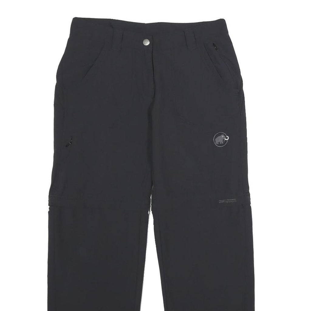 MAMMUT Womens Polyamide Blend Black Regular Fit Straight Leg Trousers W28 L30