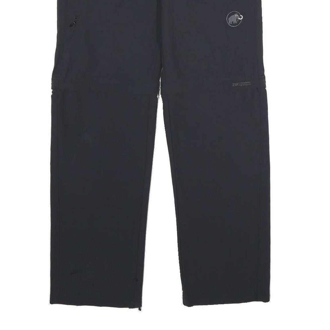 MAMMUT Womens Polyamide Blend Black Regular Fit Straight Leg Trousers W28 L30