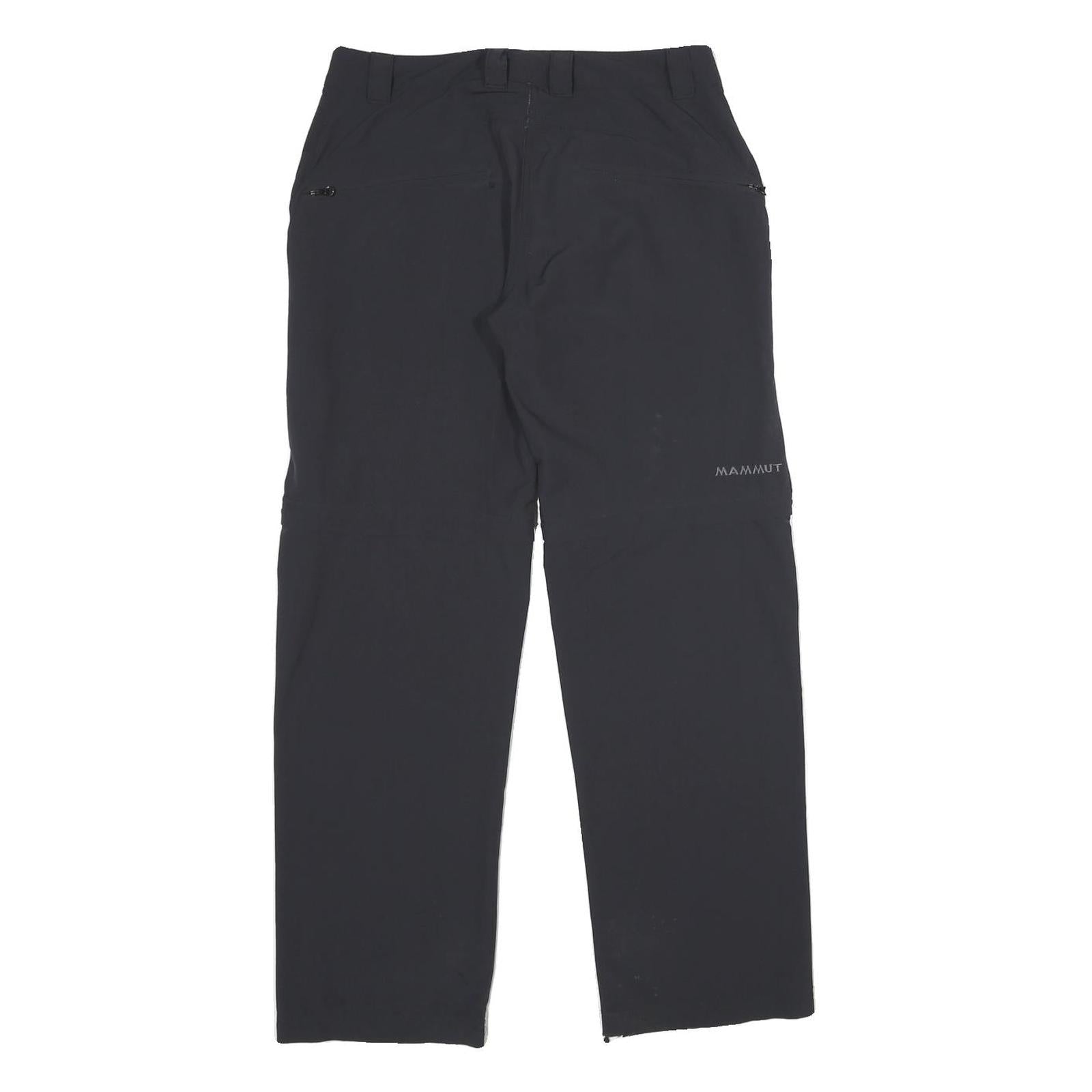MAMMUT Womens Polyamide Blend Black Regular Fit Straight Leg Trousers W28 L30