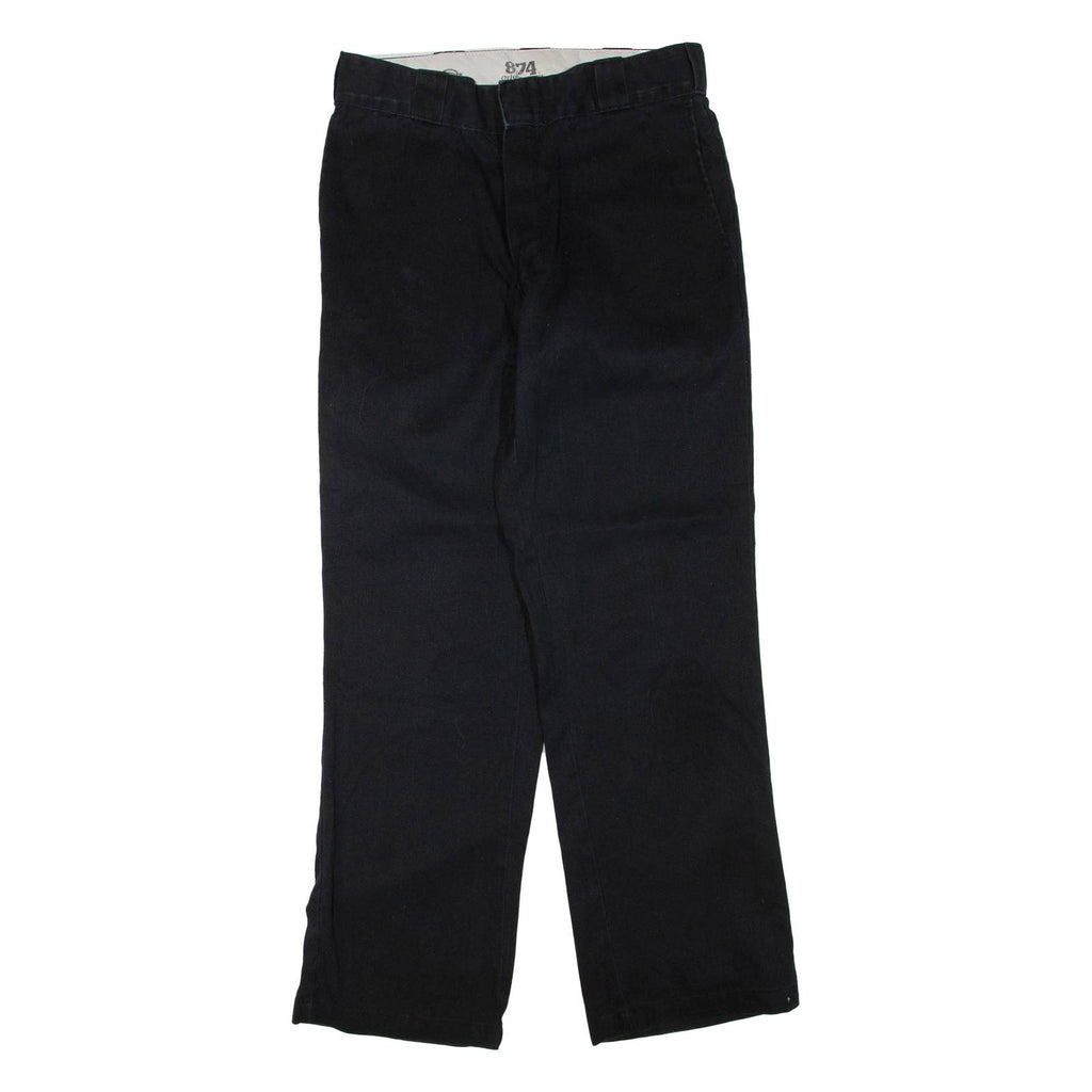 DICKIES Mens Trousers Black Regular Straight W29 L30