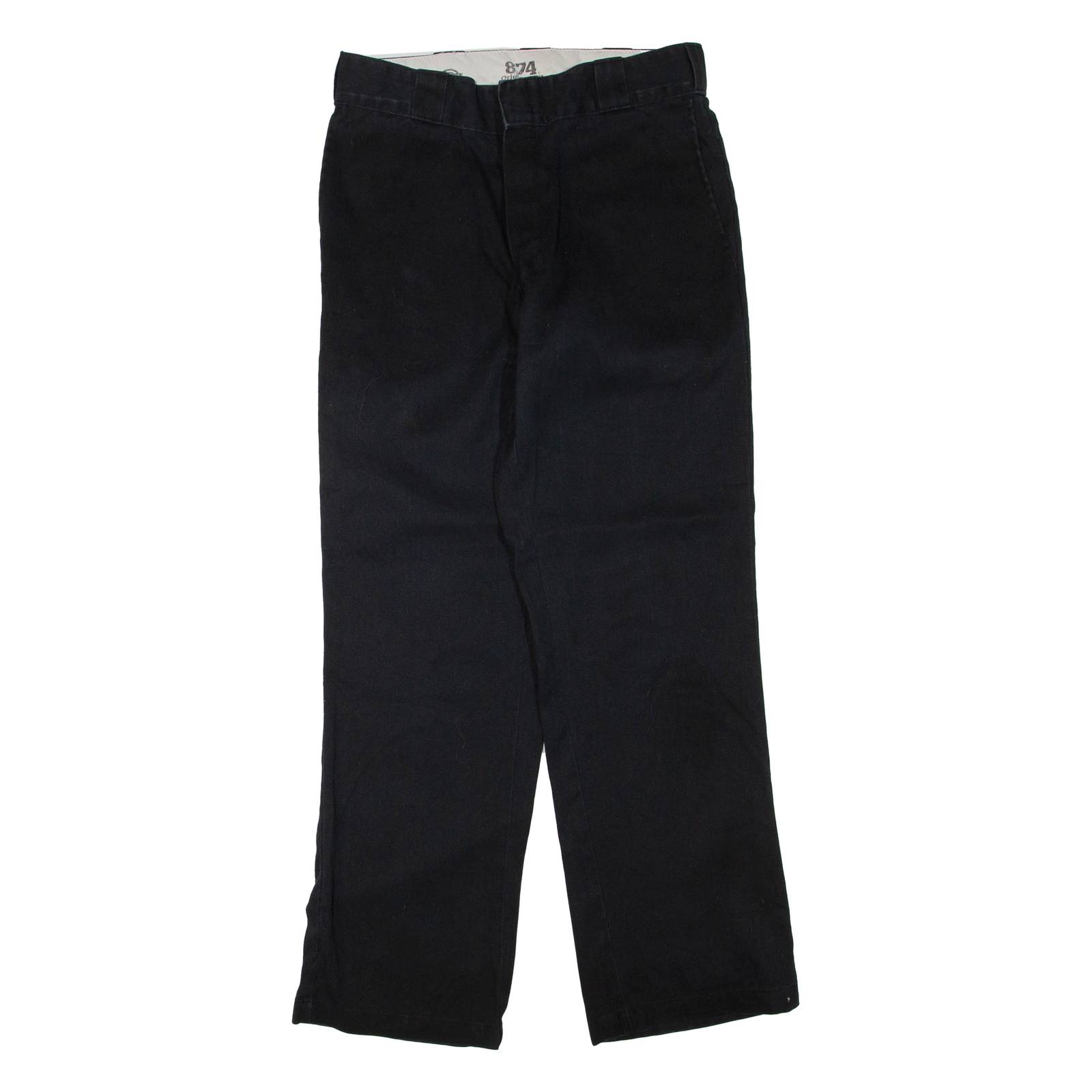 DICKIES Mens Trousers Black Regular Straight W29 L30