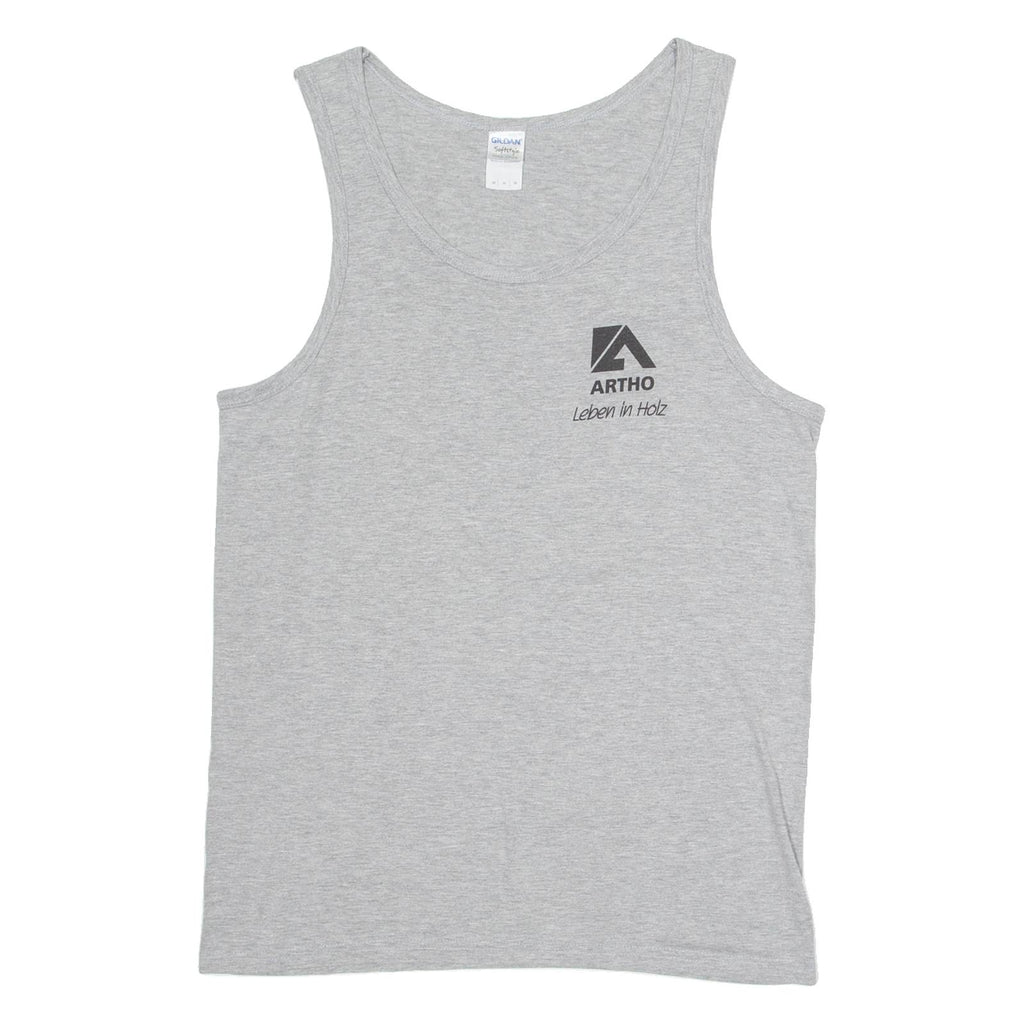 GILDAN Artho Mens Vest Grey Sleeveless M