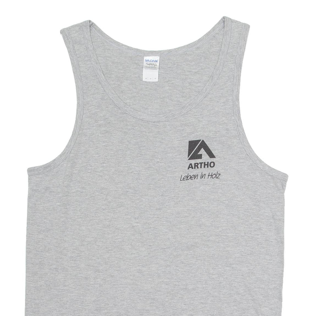 GILDAN Artho Mens Vest Grey Sleeveless M