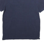 LACOSTE Mens Blue Short Sleeve Plain Polo Shirt L Classic Cotton Logo