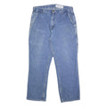 CARHARTT Mens Jeans Blue Relaxed Straight Denim Medium W32 L27 Workwear Casual
