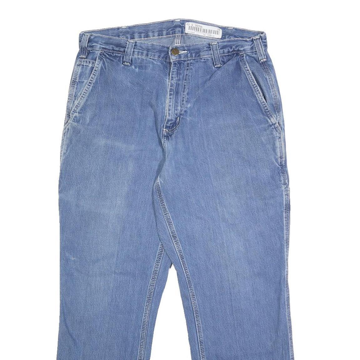 CARHARTT Mens Jeans Blue Relaxed Straight Denim Medium W32 L27 Workwear Casual