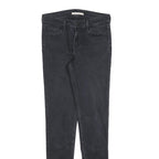 LEVI'S Womens 710 Jeans Black Slim Skinny Denim Dark W29 L32 Stretch Cotton