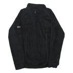 BERGHAUS Womens Black Polyester Fleece Jacket UK 12 Zip Outdoor Casual Warm