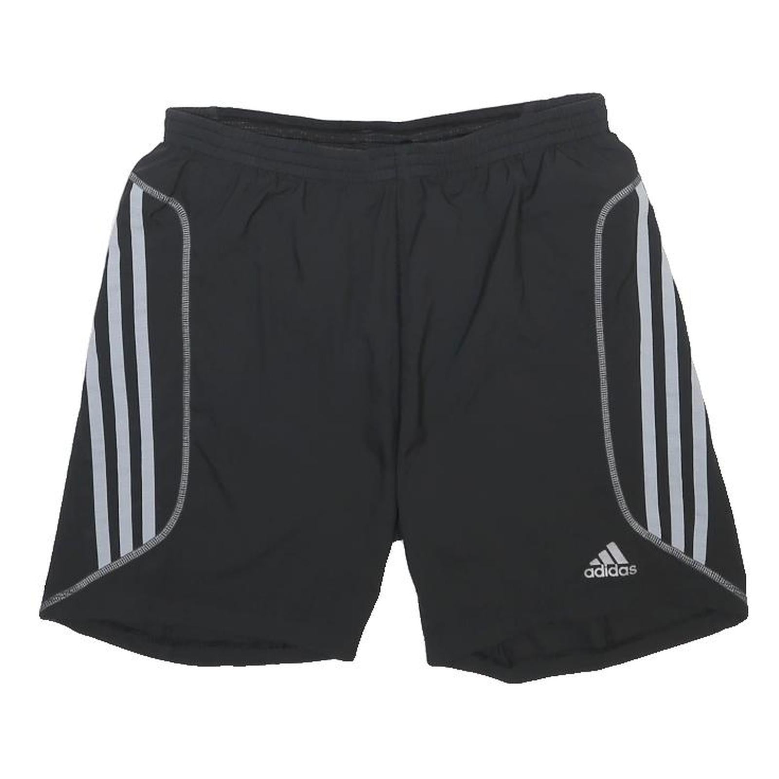 ADIDAS Mens Shorts Black Casual S W28 Polyester Sporty Lightweight