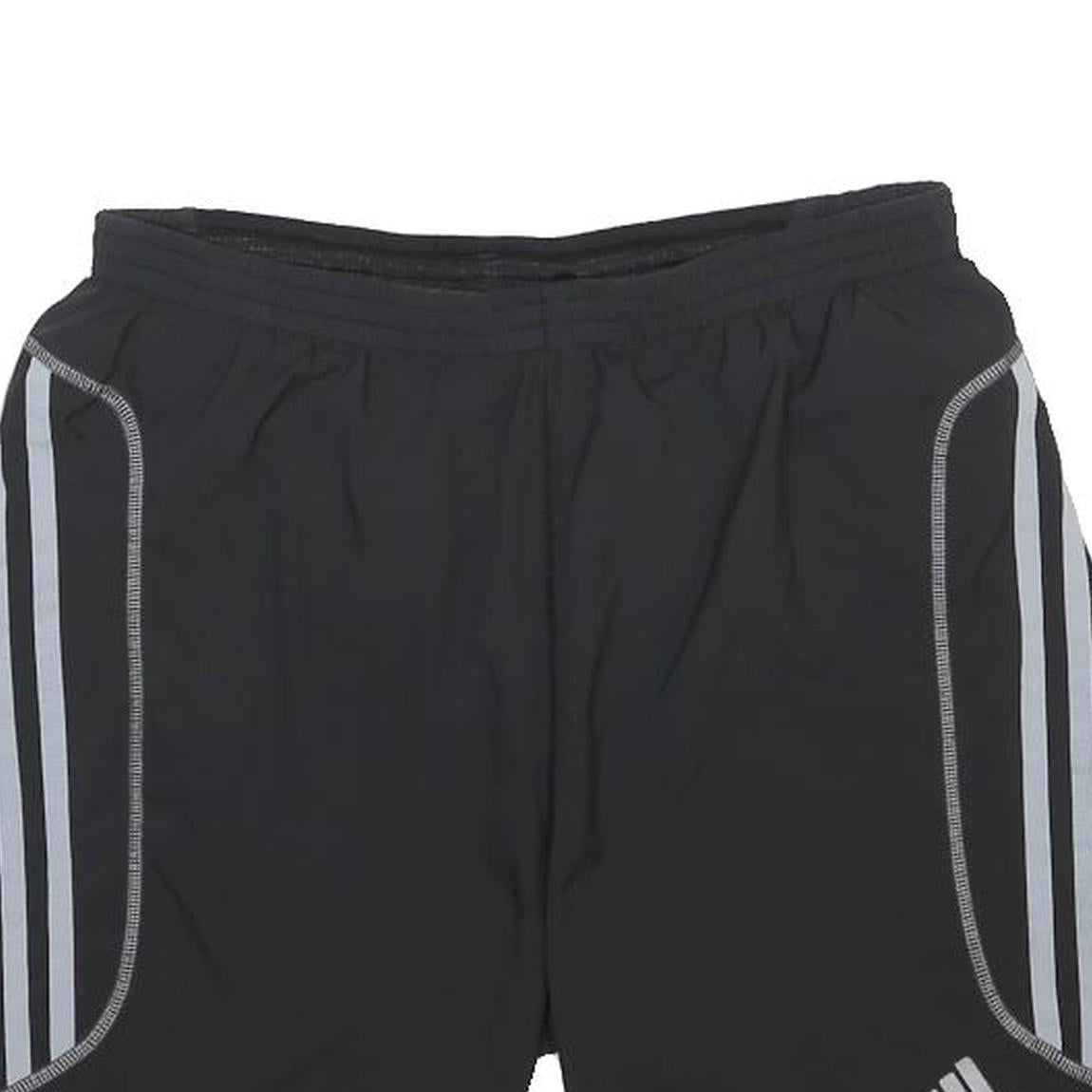 ADIDAS Mens Shorts Black Casual S W28 Polyester Sporty Lightweight