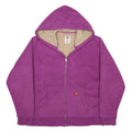 CARHARTT Fleece Lined Womens Purple Full Zip Hoodie XL Fleece Lined Workwear