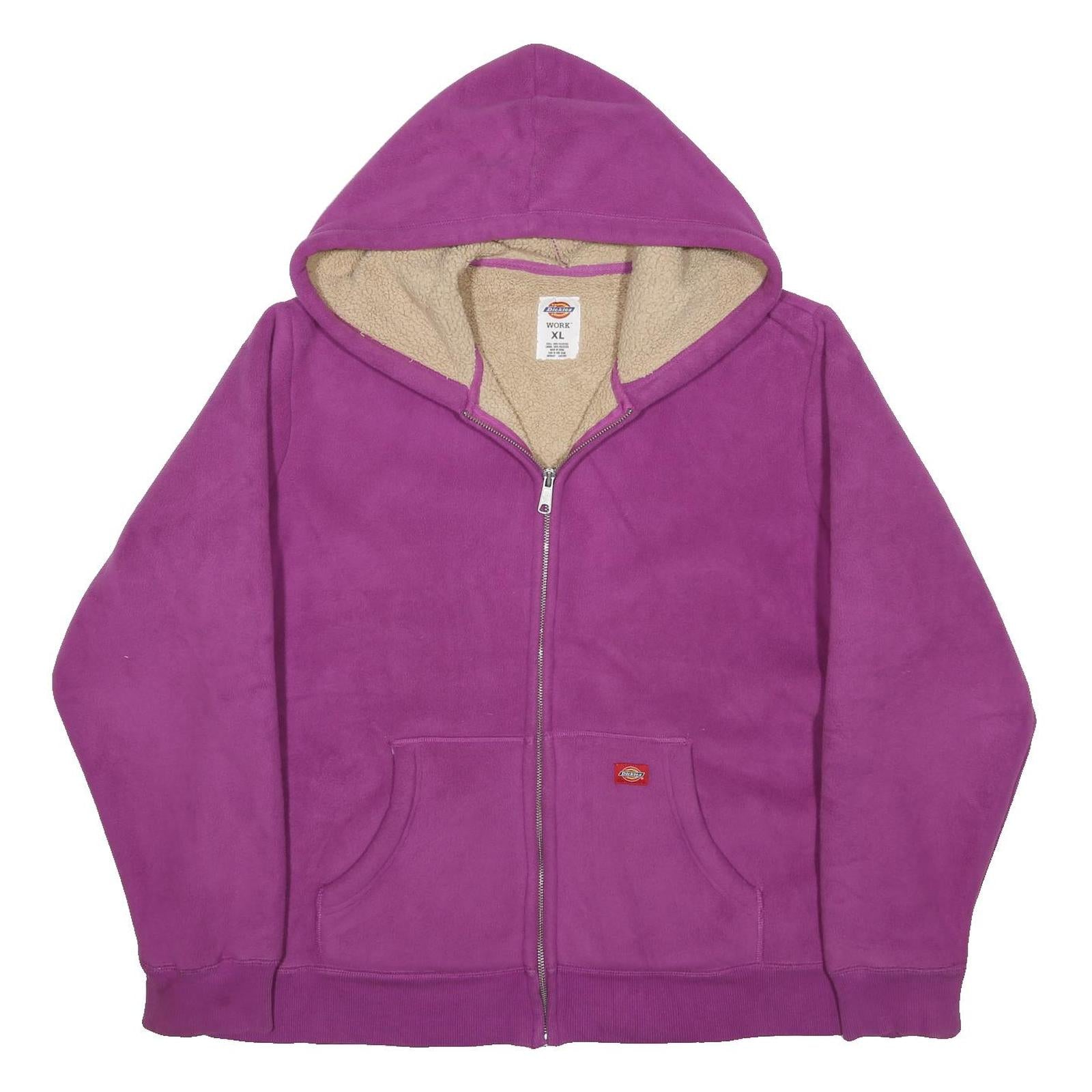 CARHARTT Fleece Lined Womens Purple Full Zip Hoodie XL Fleece Lined Workwear