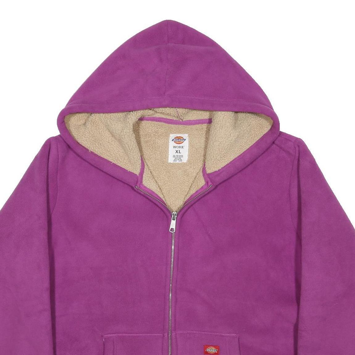 CARHARTT Fleece Lined Womens Purple Full Zip Hoodie XL Fleece Lined Workwear