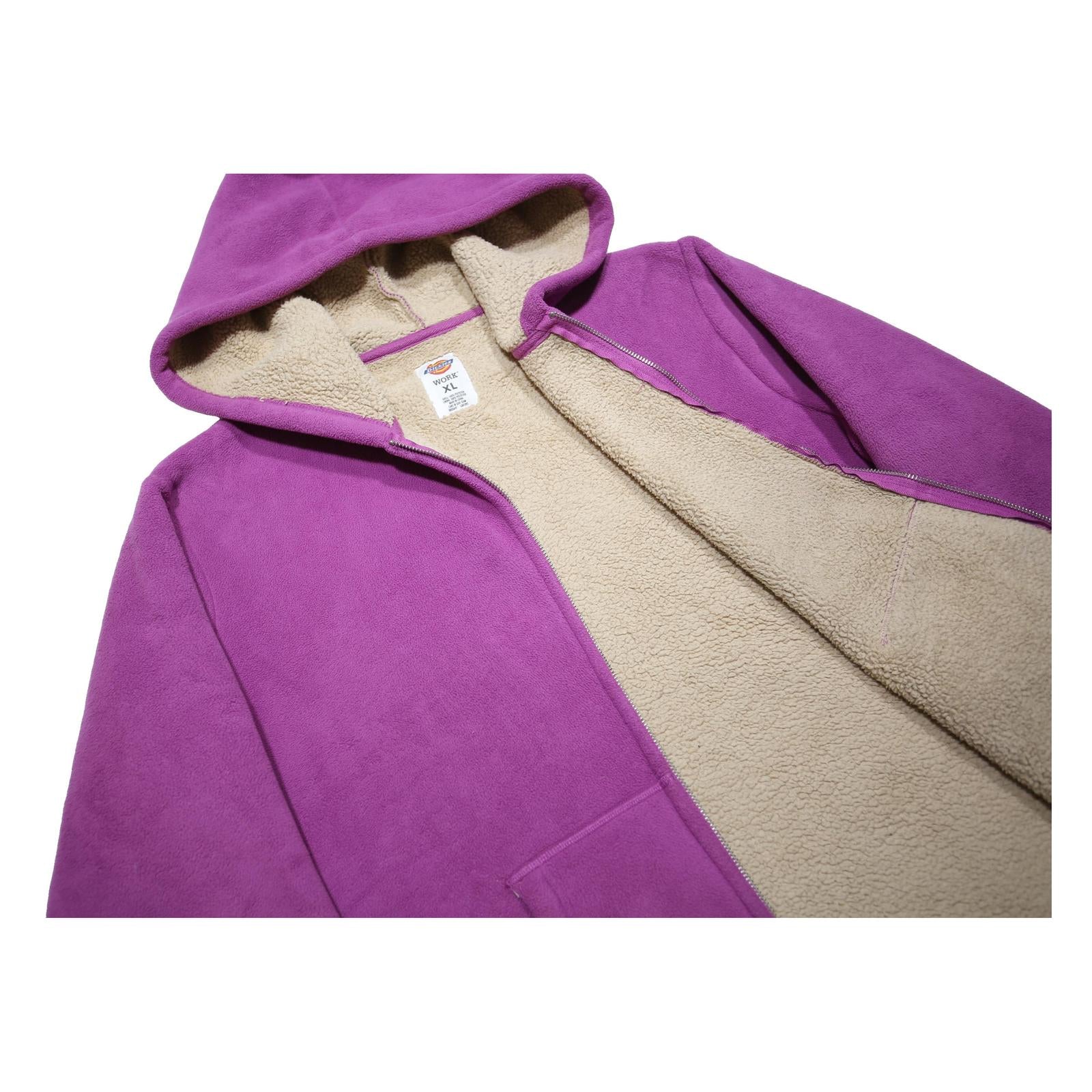 CARHARTT Fleece Lined Womens Purple Full Zip Hoodie XL Fleece Lined Workwear