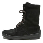 TODS Womens Lace-Up Boots Leather Black UK 4.5 Stylish Comfortable