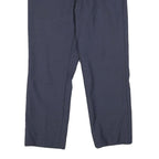 BOSS Mens Wool Navy Regular Fit Straight Leg Trousers W32 L27 Dress Pants