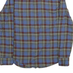 WRANGLER Mens Blue & Maroon Check Shirt S Long Sleeve Casual Cotton Shirt