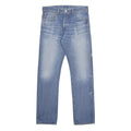 LEVI'S 501 Mens Blue Regular Straight Denim Cotton Medium W33 L34 Button Fly