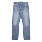 LEVI'S 501 Mens Blue Regular Straight Denim Cotton Medium W33 L34 Button Fly