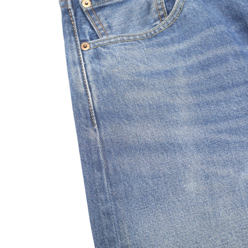 LEVI'S 501 Mens Blue Regular Straight Denim Cotton Medium W33 L34 Button Fly