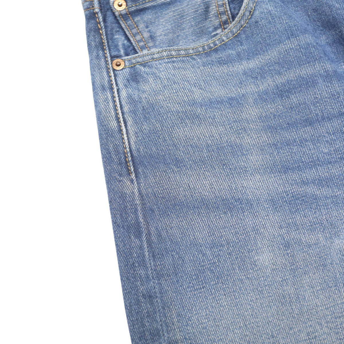 LEVI'S 501 Mens Blue Regular Straight Denim Cotton Medium W33 L34 Button Fly