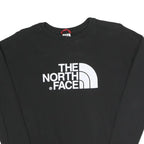 THE NORTH FACE Womens Black Sweatshirt Crew Neck XS Logo Print Casual Pullover