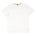 BOSS Mens White Classic T-Shirt M Short Sleeve Crew Neck Plain Cotton Blend