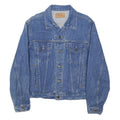 LEVI'S Mens Blue Denim Jacket M Cotton Blend Button Closure Classic Fit Casual