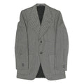 GINITEX FASHION Mens Black Jacket S Polyester Blend Chevron Button Closure