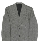GINITEX FASHION Mens Black Jacket S Polyester Blend Chevron Button Closure