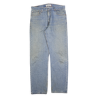 LEVI'S 505 Mens Jeans Blue Regular Regular Fit Denim Light W34 L34 Classic Zip