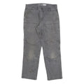 CARHARTT Mens Cotton Blend Grey Relaxed Fit Workwear Trousers W32 L27 Durable