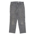 CARHARTT Mens Cotton Blend Grey Relaxed Fit Workwear Trousers W32 L27 Durable