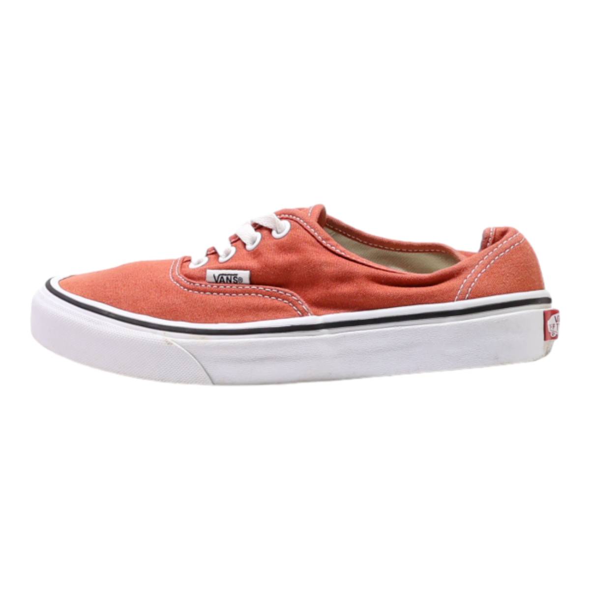 VANS Low Top Trainers Red Canvas Womens UK 4.5