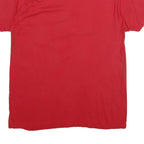 NHL Mens Red Calgary Flames Graphic T-Shirt M Short Sleeve Crew Neck Cotton