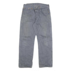 LEVI'S 501 Mens Jeans Blue Regular Straight Denim W29 L27 Classic Button Closure