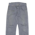 LEVI'S 501 Mens Jeans Blue Regular Straight Denim W29 L27 Classic Button Closure