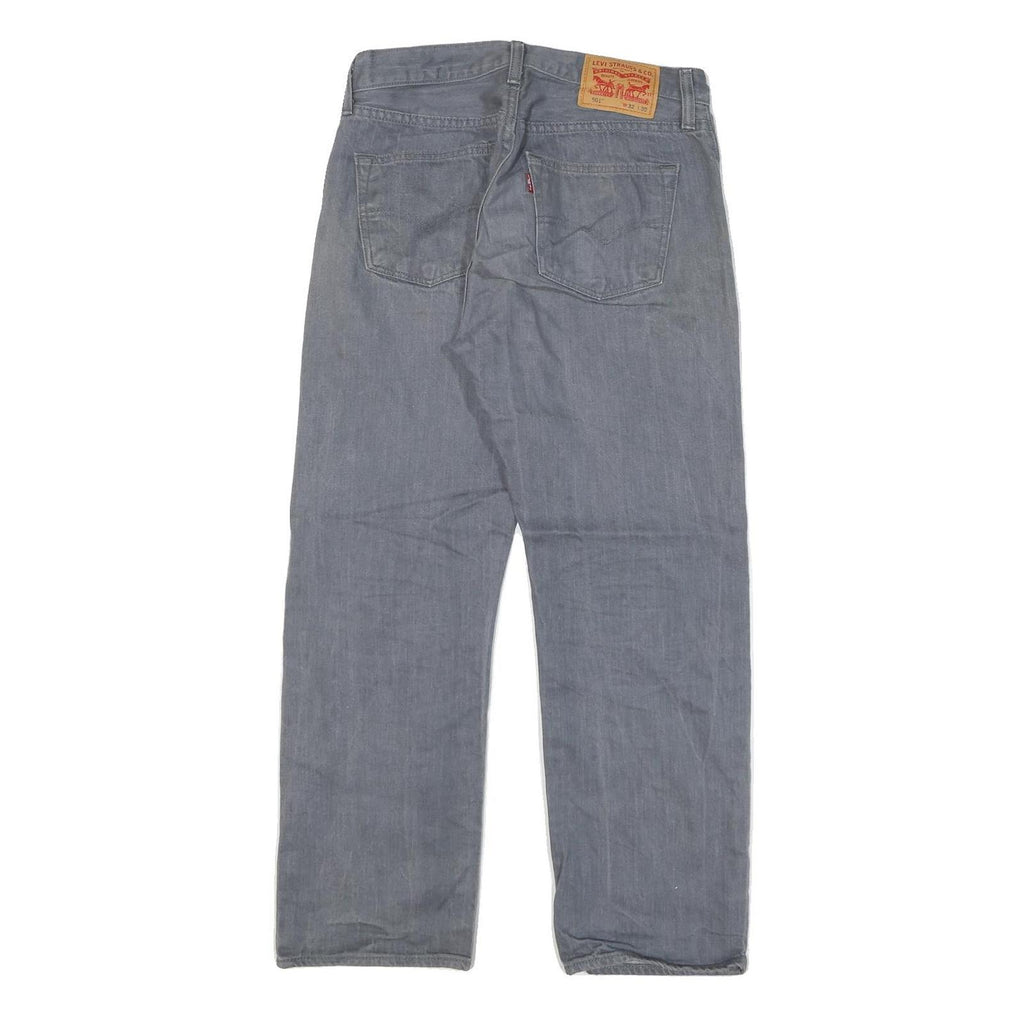 LEVI'S 501 Mens Jeans Blue Regular Straight Denim W29 L27 Classic Button Closure
