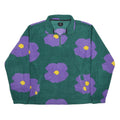 OBEY Womens Green & Purple Floral Patterned Pullover Plain Crew Neck Polyester