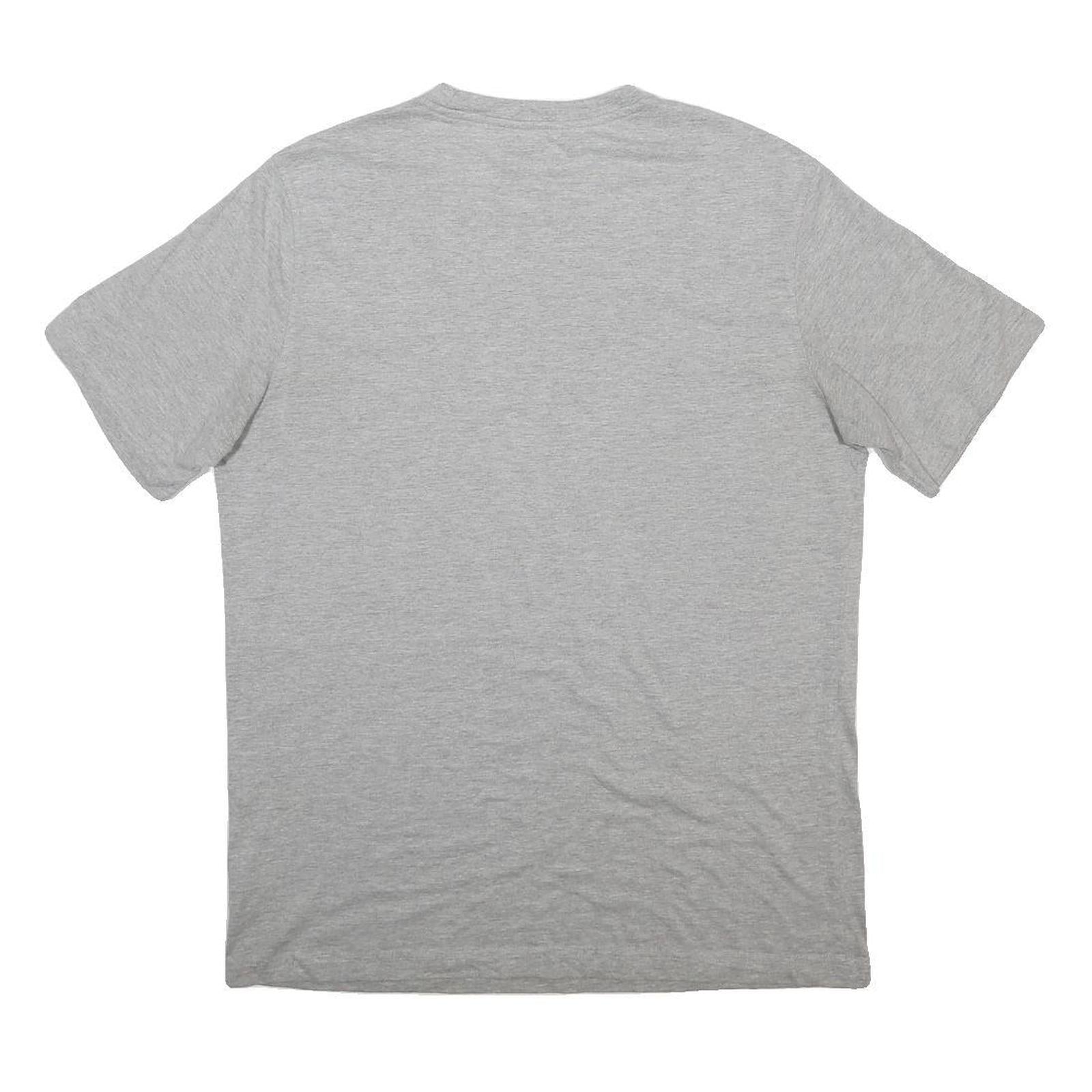 CHAMPION Mens Grey Short Sleeve Crew Neck Cotton Blend T-Shirt L Classic Logo