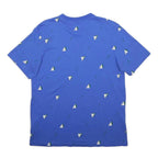 ADIDAS Mens Blue Graphic T-Shirt L Short Sleeve Crew Neck Sports Casual