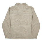 WOOLRICH Womens Beige Shearling Button Jacket L Soft Warm Button Closure