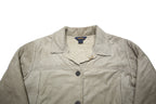 WOOLRICH Womens Beige Shearling Button Jacket L Soft Warm Button Closure