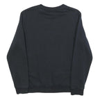 PUMA Mens Black Cotton Blend Sweatshirt S Crew Neck Logo Pullover Casual