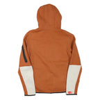 NIKE Mens Rust & Cream Full Zip Hooded Hoodie S Athletic Casual