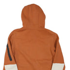 NIKE Mens Rust & Cream Full Zip Hooded Hoodie S Athletic Casual
